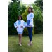 Embroidered blouse for girl "Sky Blue"